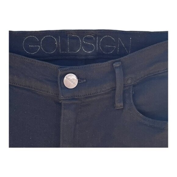 GoldSign Black High Rise Straight Leg Skinny Jeans Size 31 - Picture 6 of 10